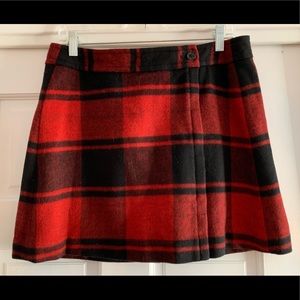 Red and Black Plaid Mini Wrap